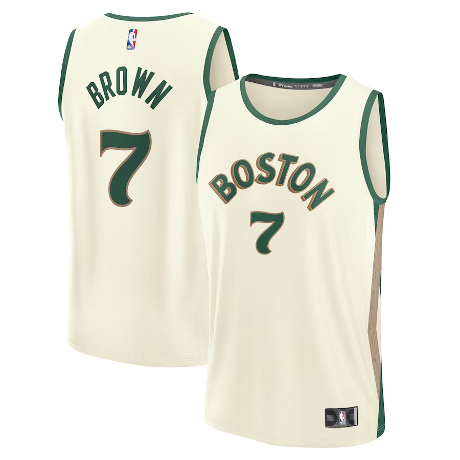 Boston Celtics #7 Jaylen Brown White 2023-2024 City Editon Jersey 24A73E6N